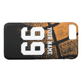 Aangepaste basketbal-trui voor basketbal nummer iP Case-Mate iPhone Case (Achterkant (Horizontaal))