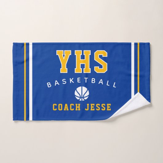 Aangepaste basketbalcoach handdoek, teamcadeau voo handdoek (Handdoek)
