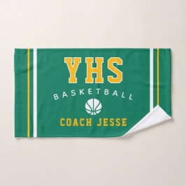 Aangepaste basketbalcoach handdoek, teamcadeau voo handdoek