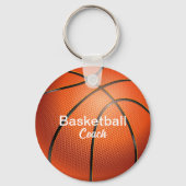 Aangepaste basketbalcoach Keepsake Sleutelhanger (Achterkant)