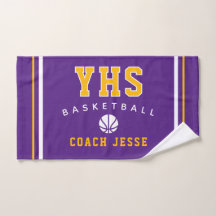 Aangepaste basketbalcoacht handdoek, teamcadeau vo