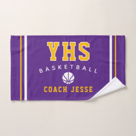 Aangepaste basketbalcoacht handdoek, teamcadeau vo handdoek