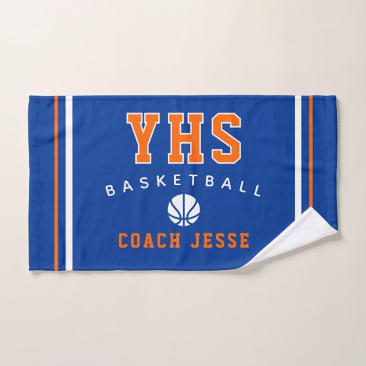 Aangepaste basketbalcoacht handdoek, teamcadeau vo handdoek (Handdoek)