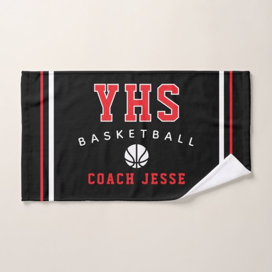 Aangepaste basketbalcoacht handdoek, teamcadeau vo handdoek (Handdoek)