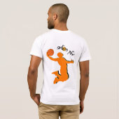 Aangepaste basketbalfoto - Koning van de manden T-shirt (Achterkant volledig)