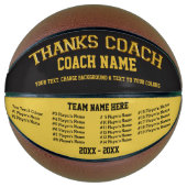 Aangepaste Basketball, Alle spelers, Coach-namen Mini Basketbal (Voorkant)