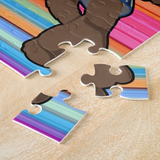 Aangepaste Basketball Classic Puzzle Legpuzzel (Zijkant)