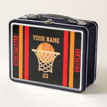 Aangepaste Basketball Classics Metal Lunchbox