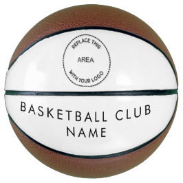 Aangepaste Basketball Club Naam en Logo Basketbal