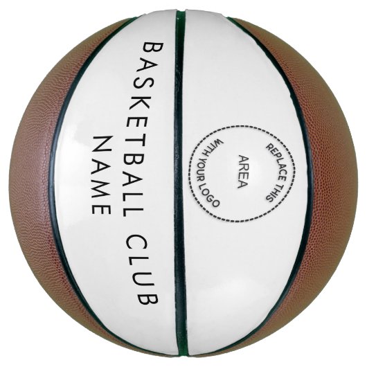 Aangepaste Basketball Club Naam en Logo Basketbal