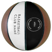 Aangepaste Basketball Club Naam Logo Alle kleuren Basketbal (Verticaal)