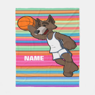 Aangepaste Basketball Fleece Blanket