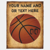 Aangepaste  Basketball Fleece Blanket (Voorkant)