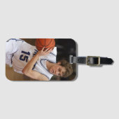 Aangepaste Basketball-foto Bagagelabel (Voorkant (horizontaal))