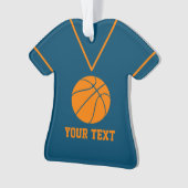 Aangepaste Basketball Jersey naam Ornament (voorkant)