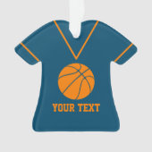 Aangepaste Basketball Jersey naam Ornament (voorkant)