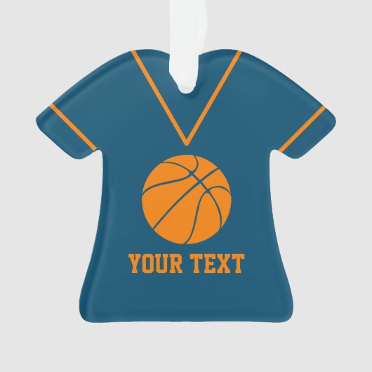 Aangepaste Basketball Jersey naam Ornament (voorkant)