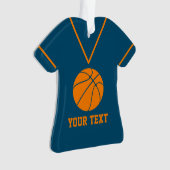 Aangepaste Basketball Jersey naam Ornament (voorkant)