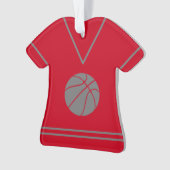 Aangepaste Basketball Jersey naam Ornament (voorkant)