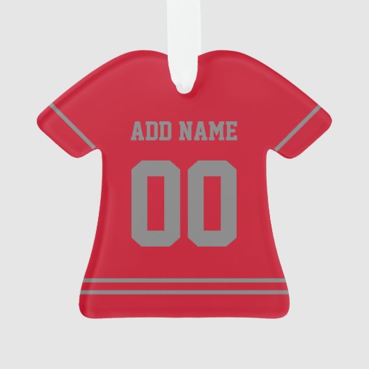 Aangepaste Basketball Jersey naam Ornament (achterkant)