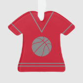 Aangepaste Basketball Jersey naam Ornament (voorkant)