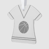 Aangepaste Basketball Jersey naam Ornament (voorkant)