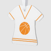 Aangepaste Basketball Jersey naam Ornament (voorkant)
