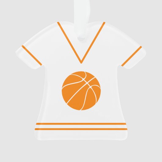Aangepaste Basketball Jersey naam Ornament (voorkant)