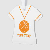 Aangepaste Basketball Jersey naam Ornament (voorkant)