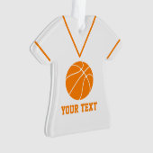 Aangepaste Basketball Jersey naam Ornament (voorkant)