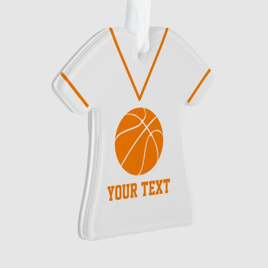 Aangepaste Basketball Jersey naam Ornament (voorkant)