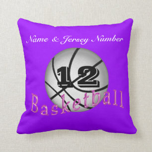 Aangepaste Basketball Kussens met NAAM en NUMMER