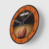 Aangepaste Basketball Large Clock Ronde Klok (Hoek)