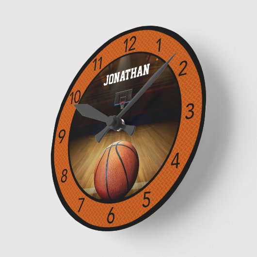 Aangepaste Basketball Large Clock Ronde Klok (Hoek)