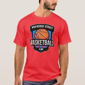 Aangepaste Basketball-Logo T-shirt (Voorkant)