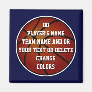 Aangepaste Basketball Magnets, BULK of Buy One Magneet