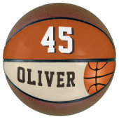 Aangepaste Basketball met de naam en het nummer va Basketbal (Voorkant)