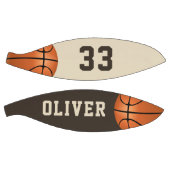 Aangepaste Basketball met de naam en het nummer va Basketbal (Panelen)