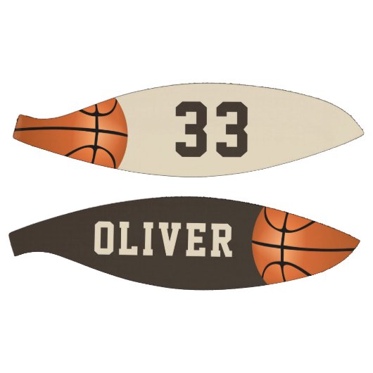 Aangepaste Basketball met de naam en het nummer va Basketbal (Panelen)