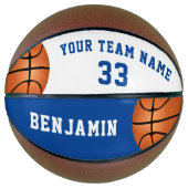 Aangepaste Basketball met het teamnummer voor afsp Basketbal (Voorkant)