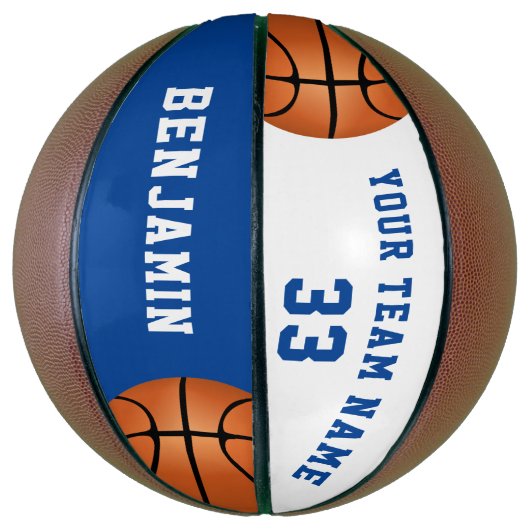 Aangepaste Basketball met het teamnummer voor afsp Basketbal (Verticaal)
