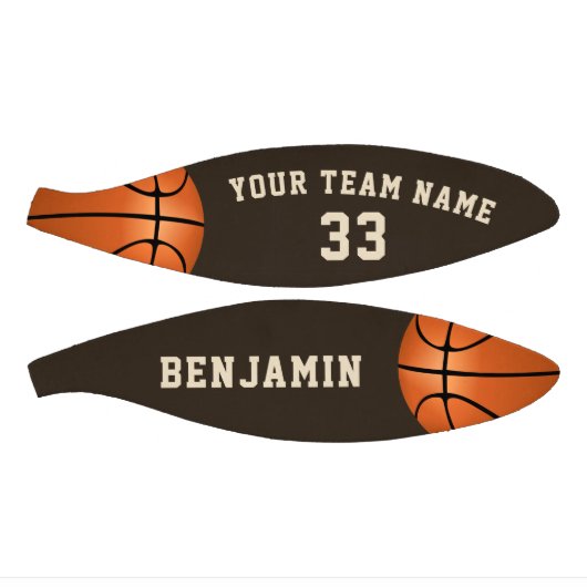 Aangepaste Basketball met naam, team en nummer Basketbal (Panelen)