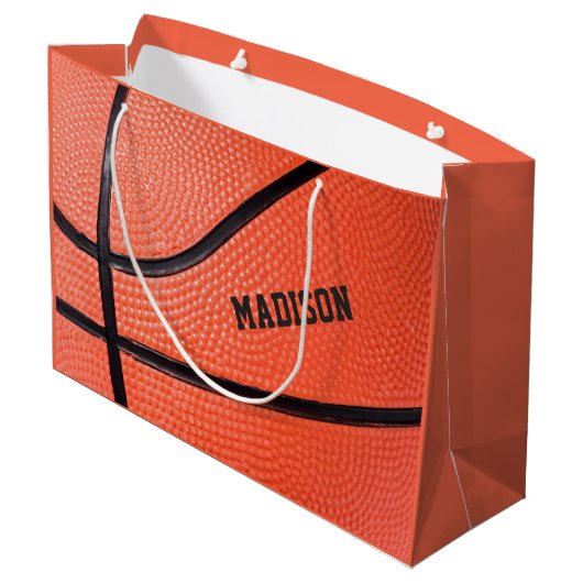 Aangepaste Basketball-naam Groot Cadeauzakje (Achterkant Gekanteld)