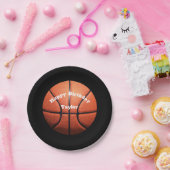 Aangepaste Basketball-naam Papieren Bordje (Feest)
