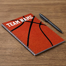 Aangepaste Basketball Player, coach of team Notiti Notitieboek