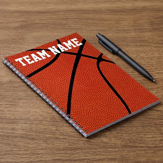 Aangepaste Basketball Player, coach of team Notiti Notitieboek