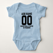 Aangepaste Basketball Player in training Romper (Voorkant)