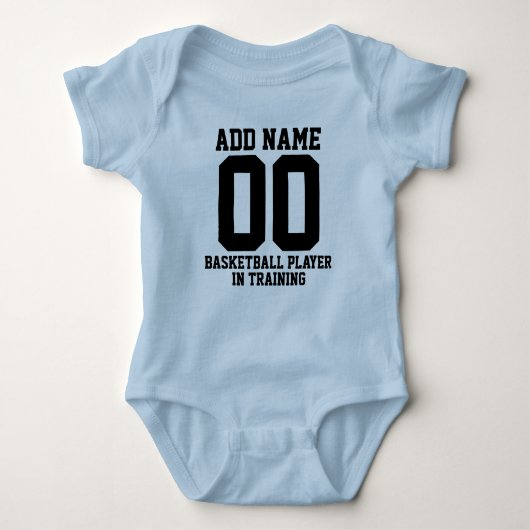 Aangepaste Basketball Player in training Romper (Voorkant)