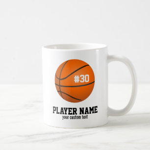 Aangepaste Basketball Player & Team Name Jersey #  Koffiemok