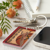 Aangepaste Basketball Sleutelhangers JOUW TEKST en (Voorkant Rechts)